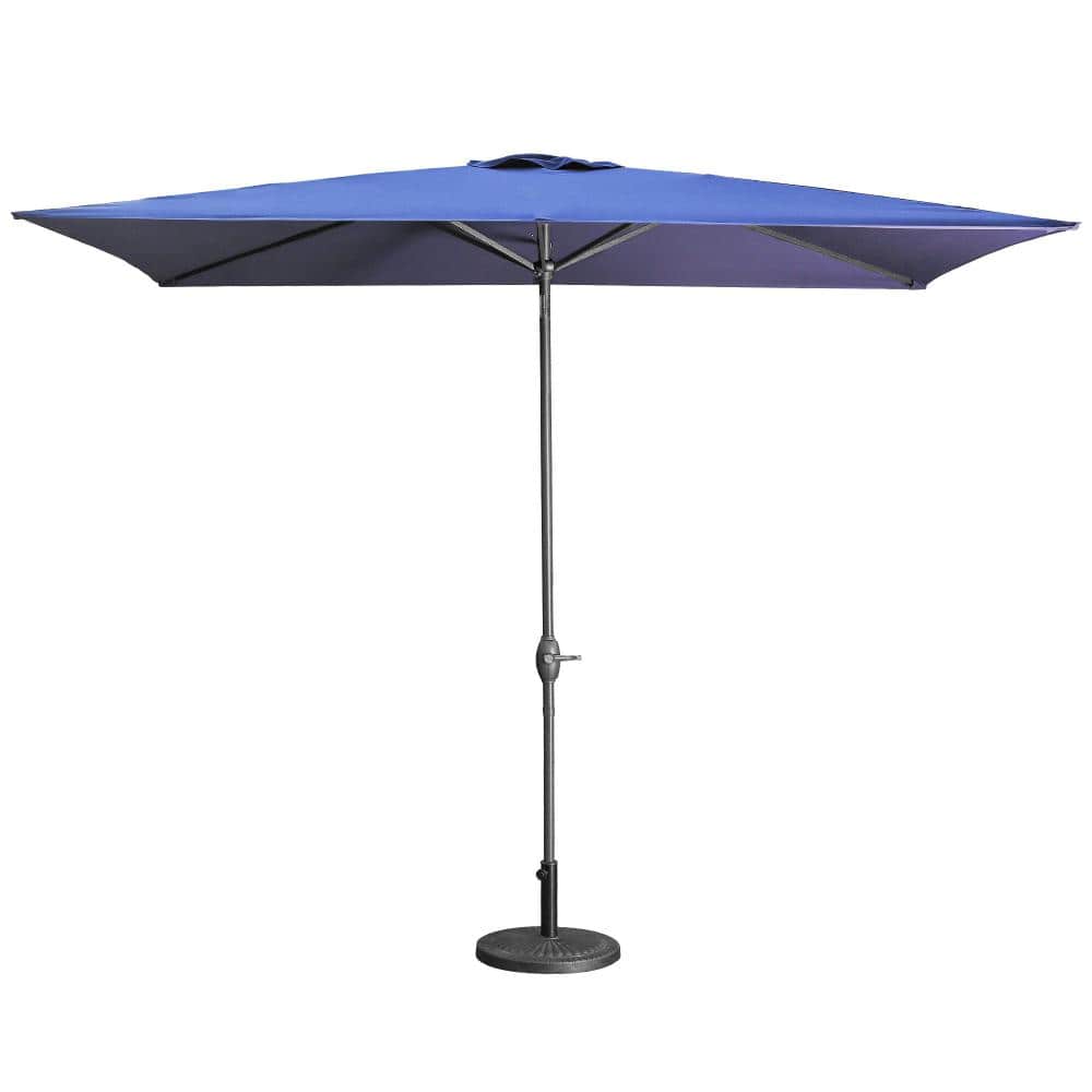 Hot Seller 10 ft. Blue Outdoor Beach Rectangular Patio Umbrella with UV Pro