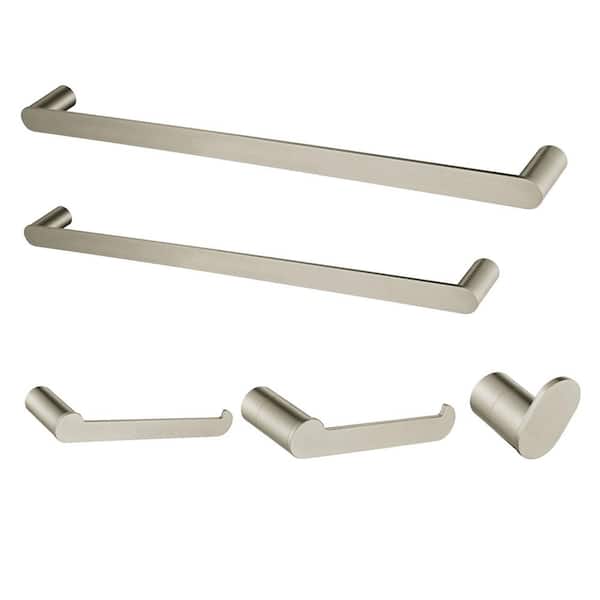 Kingston Brass Dessau 5-Piece Bath Hardware Set in Brushed Nickel