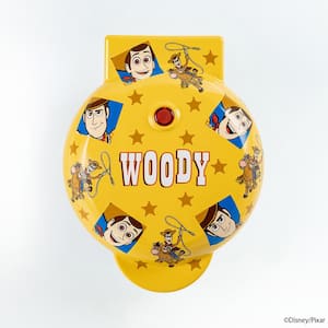 Yellow Disney Pixar Toy Story Woody Mini American Waffle Maker