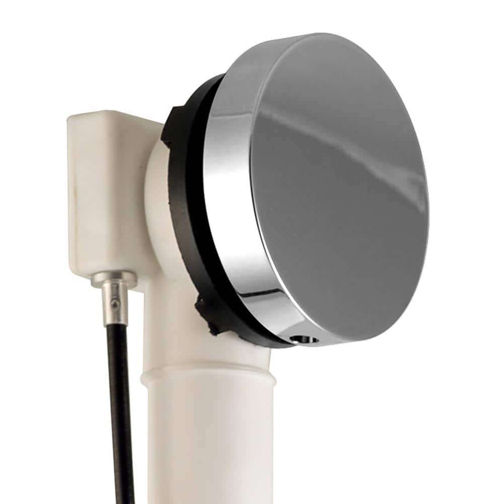 Polished Chrome Round Pop-Up Tub Drain Kit