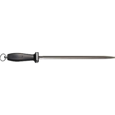 17 in. Premium Diamond Knife Sharpening Steel Rod with Plastic Handle