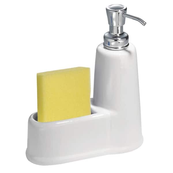 interDesign York Soap and Sponge Caddy in White