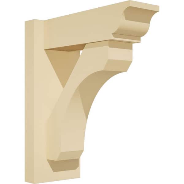 Ekena Millwork Legacy 5 in. W x 14 in. H x 12 in. D Signature Urethane Polyurethane Outlooker with Traditional Ends