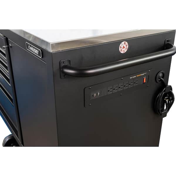 Husky 108 in. W x 24 in. D 9-Drawer Heavy-Duty Mobile