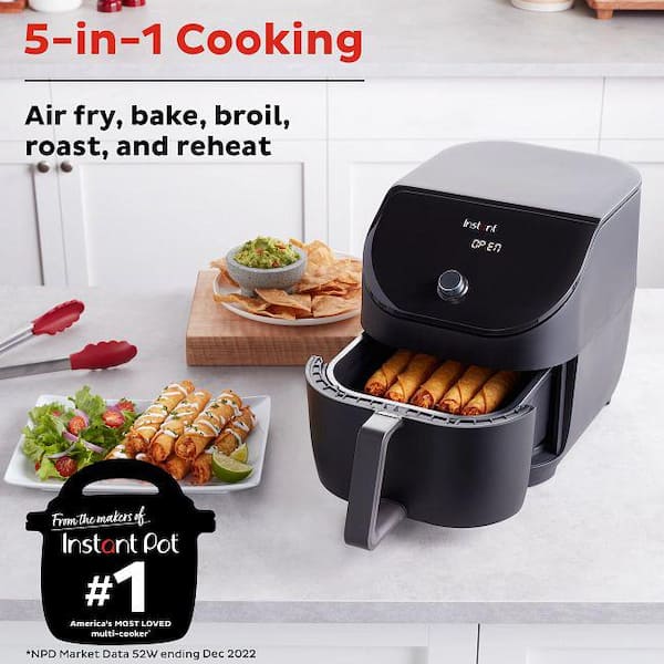 Instant Pot Vortex 6-Quart 4-in-1 Air Fryer, Black