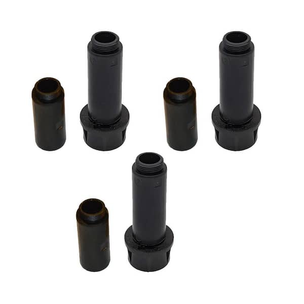 K IT Kap-It 40 PSI 1/2 in. Threaded Fixed Spray Head Sprinkler Shrub Adapter Riser 2 in. or 4 in. (3 Pack)
