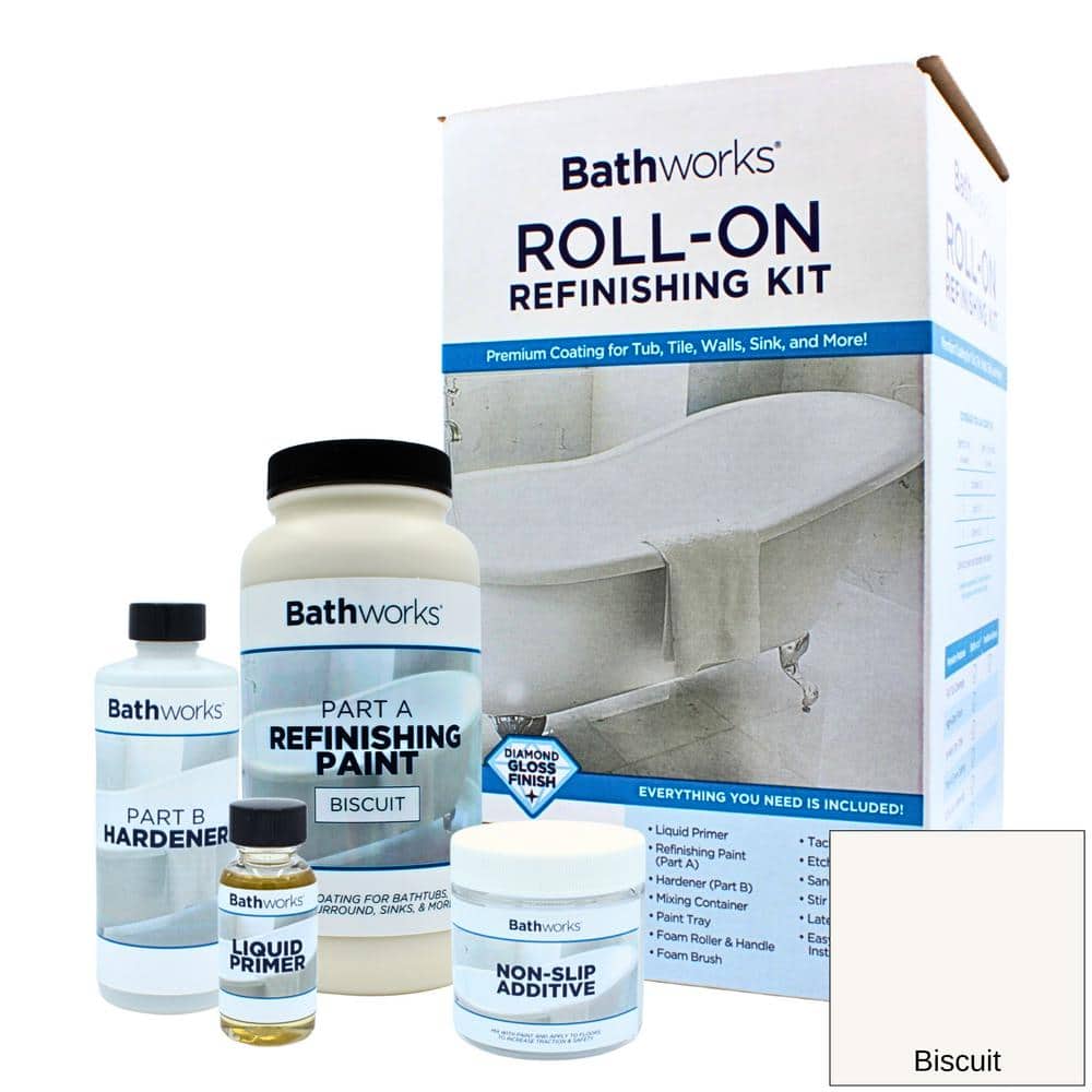 22 oz. DIY Bathtub Refinishing Kit with Slip Guard in Biscuit