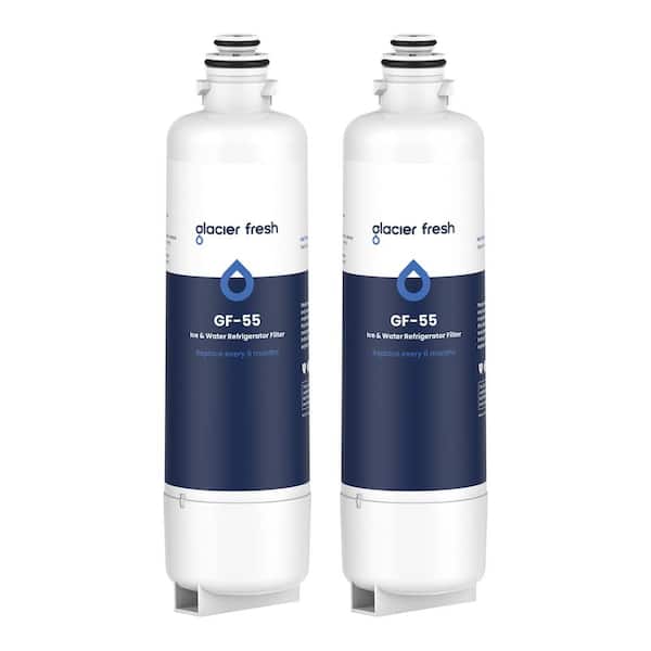GLACIER FRESH 12033030 Replacement for Bosch 11025825 Ultra Clarity Pro Refrigerator Water Filter Accessories BORPLFTR50,2 Pack