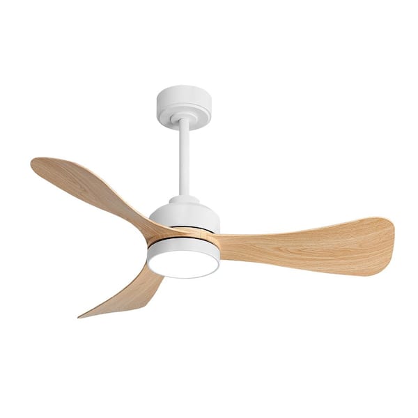 MLiAN 42 in. Indoor Ceiling Fan with Integrated LED and Remote, White
