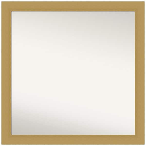 Amanti Art Grace Brushed Gold 29.5 in. W x 29.5 in. H Square Non-Beveled Framed Wall Mirror in Gold