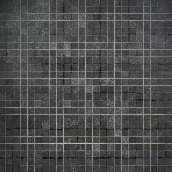 Ivy Hill Tile Thunderstruck Dark 11.69 in. x 11.69 in. Matte Porcelain Mosaic Tile (0.95 sq. ft./Each)