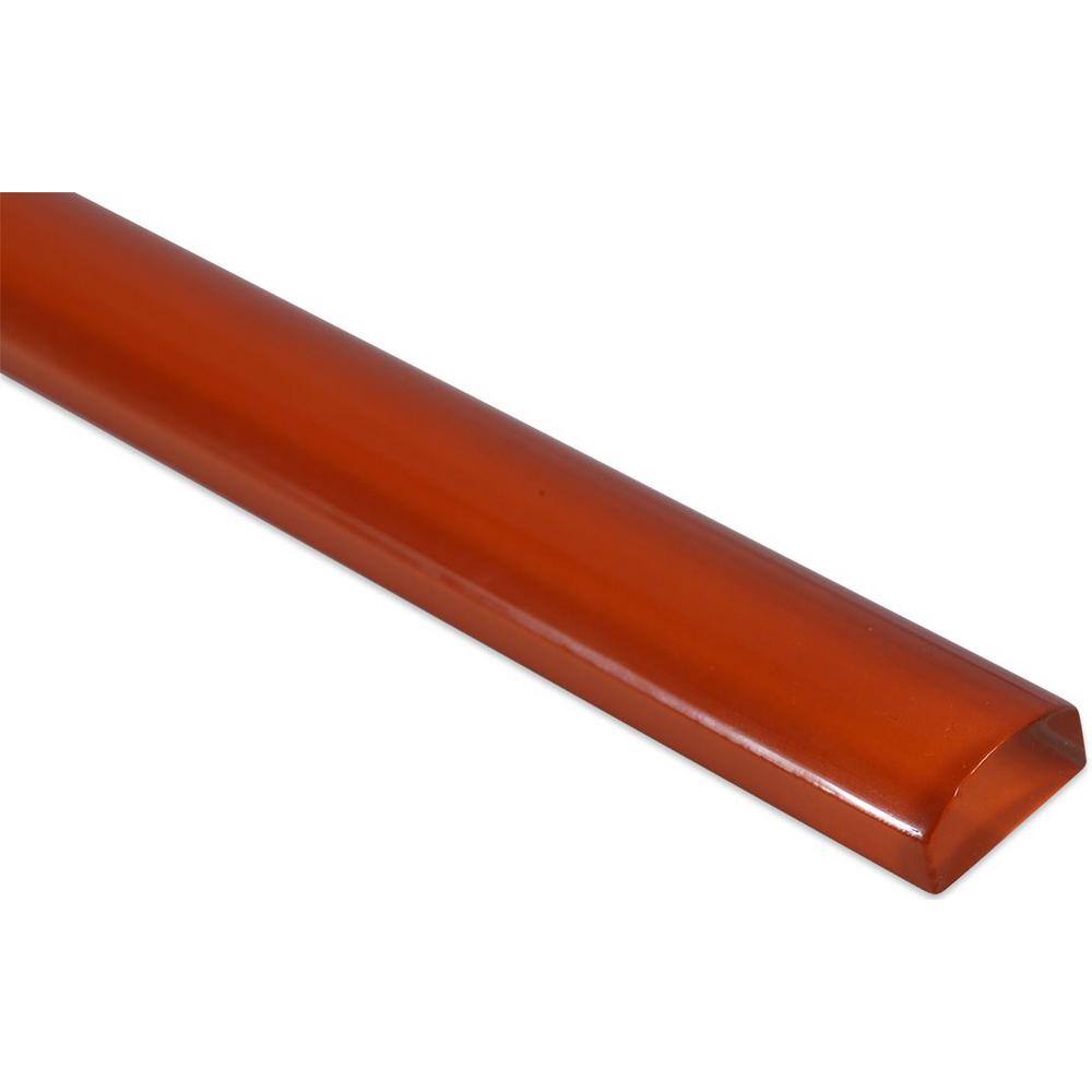 Burn Glass Pencil Liner Trim Wall Tile 1x12