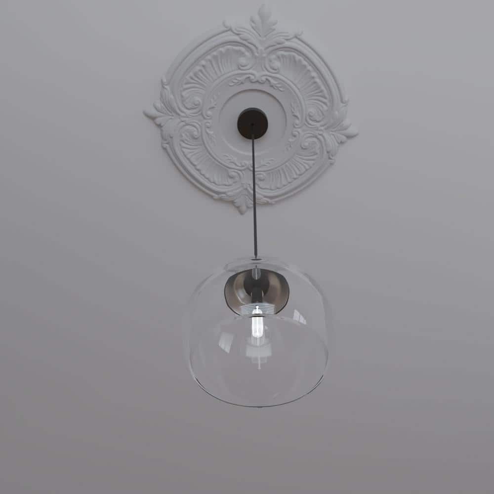 22" White Thermoformed PVC Decorative Ceiling Medallion