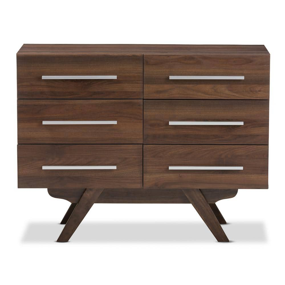 Baxton Studio Auburn 6 Drawer Brown Dresser 28862 7998 HD The