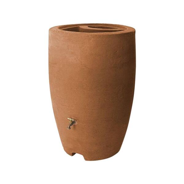 Algreen 24.00 x 24.00 in. Terra Cotta Plastic Bucket Barrel
