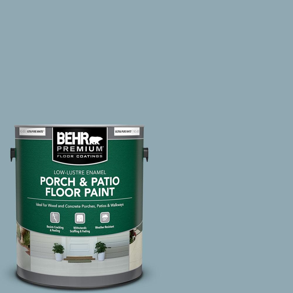 BEHR PREMIUM 1 gal. 530F4 Newport Blue LowLustre Enamel Interior