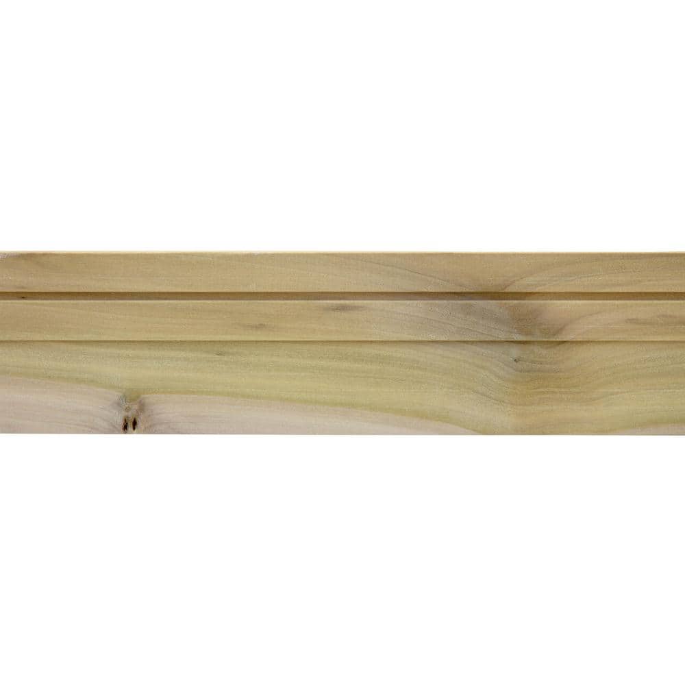 92 Inch Unfinished Poplar Wood Chair Rail Moulding