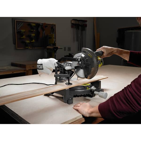 RYOBI 9 Amp Corded 7-1/4 in. Compound Miter Saw with Universal