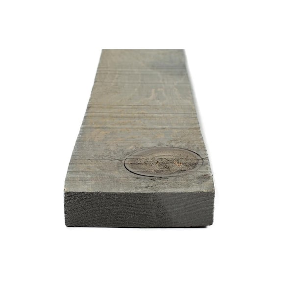 Unbranded IRVING 1 in. x 4 in. x 6 ft. Barn Wood Pine Board Weathered Grey (6 Per Box)