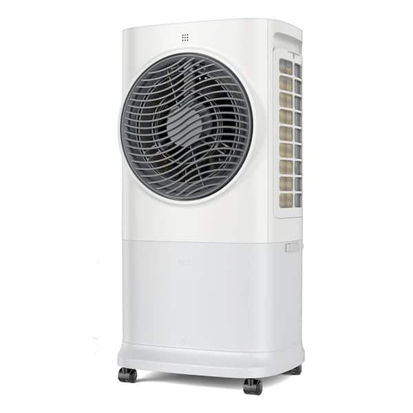 24-Hour Evaporative Air Cooler with 3-Modes, 3-Speeds, 6.5L Water Tank, Remote Control, 8H Timer, 4-Ice Packs