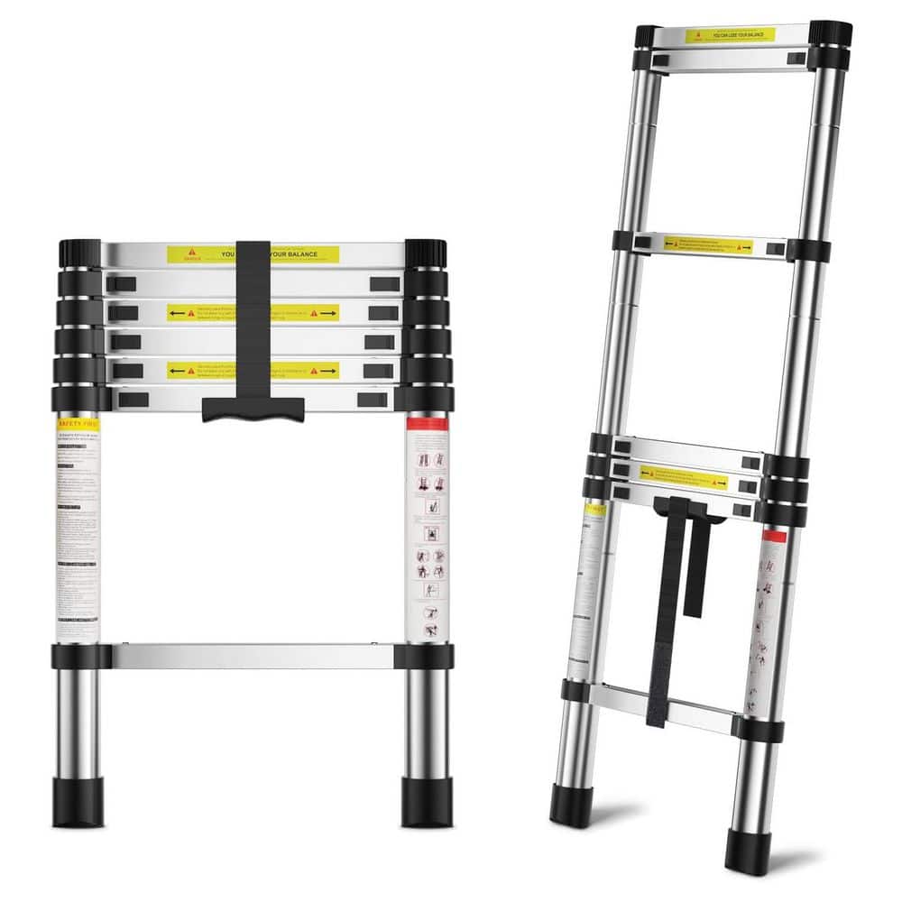 6.6 ft Aluminum Telescoping Ladder Lightweight Collapsible Folding Ladder for Home Attic RV Daily Use 1-Pack price history on PriceWatchPro