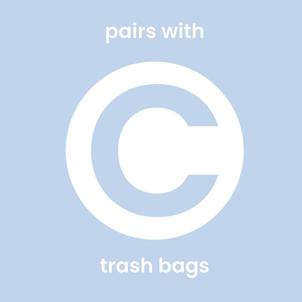 Platinum Silver 14.5-Gallon Fingerprint Resistant Metal Trash Can