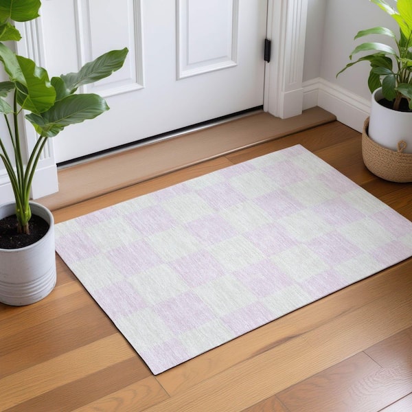 Chantille Machine Washable Indoor/Outdoor Abstract ACN2345 Pink 2 ft. x 3 ft. Accent Rug