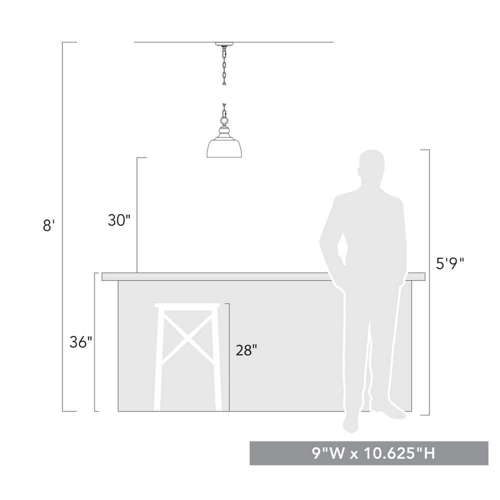 Holmes Rubbed Bronze Mini Pendant Light with Dome Shade