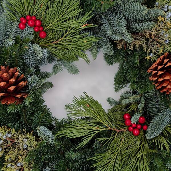 Fresh Mix Conifer and Spruce Wreath