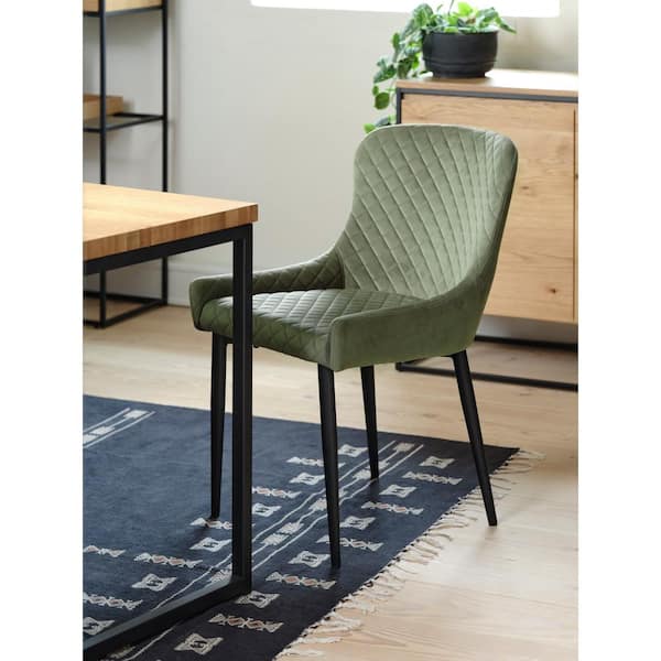 Forest green best sale velvet dining chair