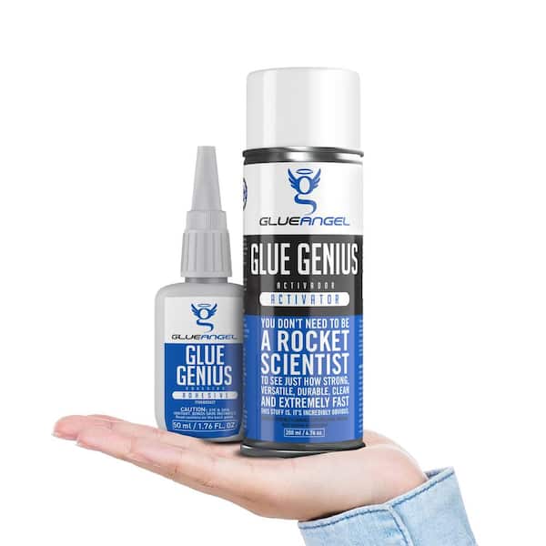 GlueAngel Glue Genius 6.76 fl. oz./1.69 fl. oz. Super Glue with Activator