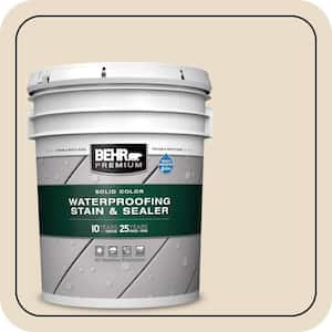 5 gal. #SC-257 White Pine Solid Color Waterproofing Exterior Wood Stain and Sealer