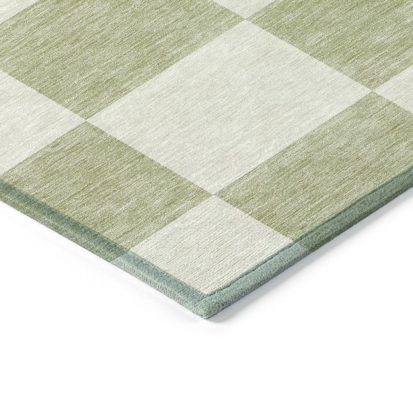 Chantille Machine Washable Indoor/Outdoor Abstract ACN2345 Aloe 2 ft. x 3 ft. Accent Rug
