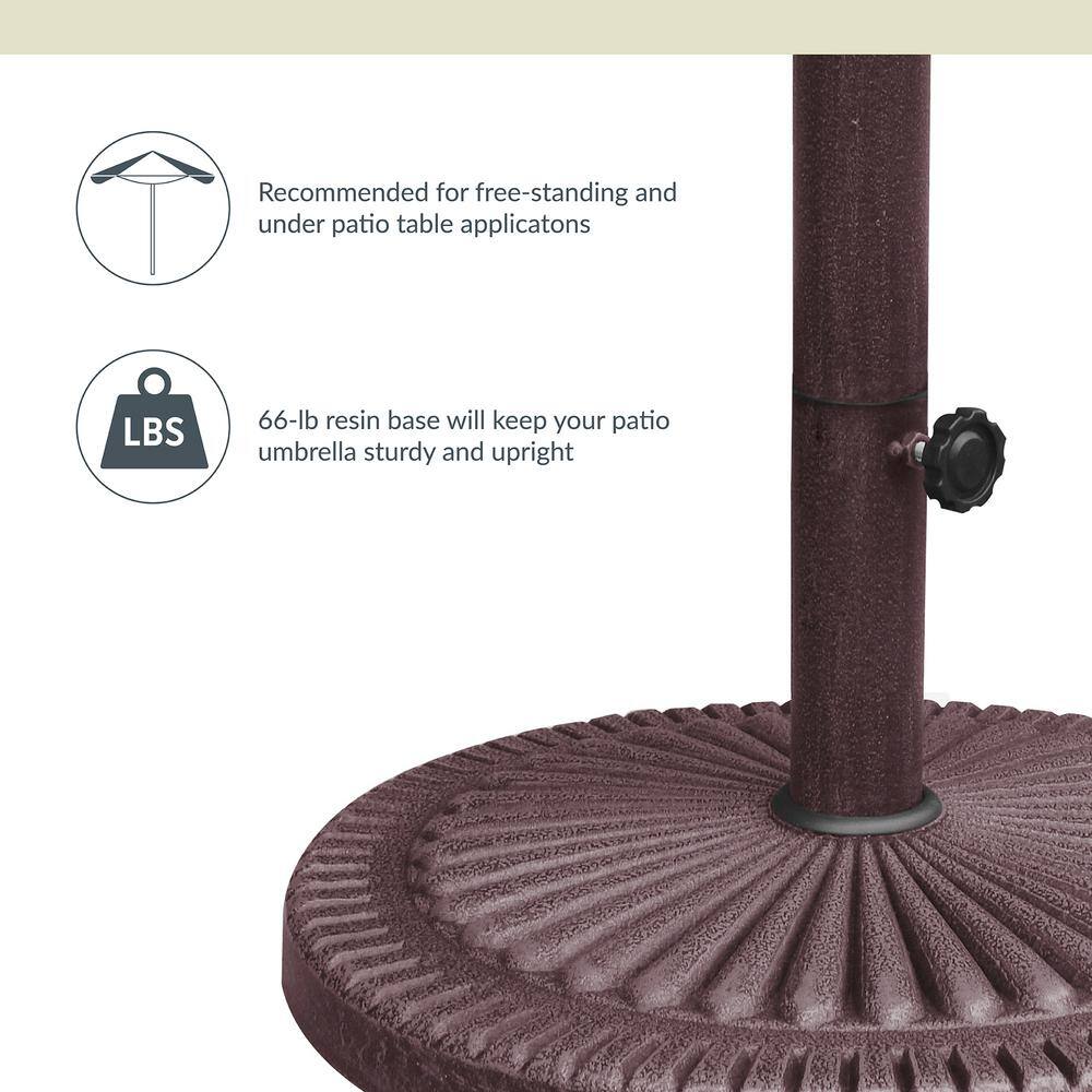 Bronze 66-lb Weather Resistant Metal Umbrella Base
