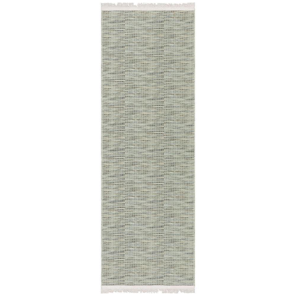 Ottomanson Non Shedding Washable Wrinkle-free Cotton Flatweave Solid 2x5  Indoor Runner Rug, 20 in. x 59 in., Brown/Beige MIL7301-2X5 - The Home Depot