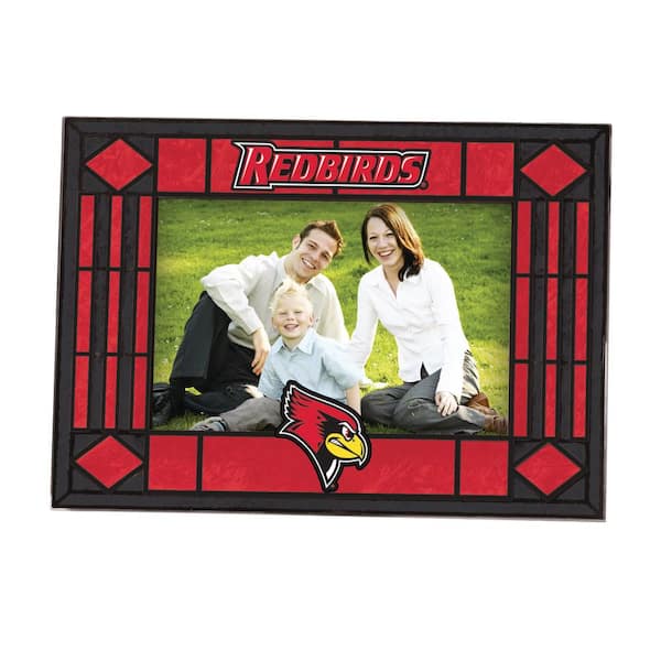 The Memory Company NCAA - 4 in. X 6 in. Gloss Multi Color Art Glass Picture Frame Illinois State