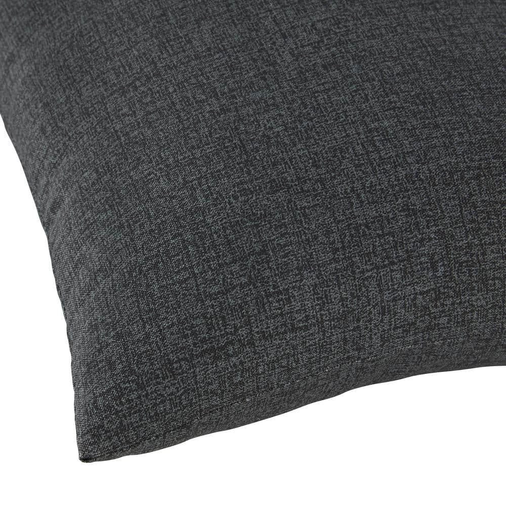 Carbon 17" Square Outdoor Throw Pillow Set