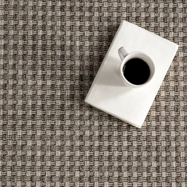 nuLOOM Light Grey 79 ft. x 108 ft. Maeva Geometric Indoor