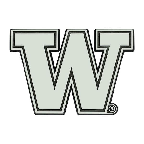 FANMATS NCAA University of Washington 3 in. x 3 in. Chrome Emblem