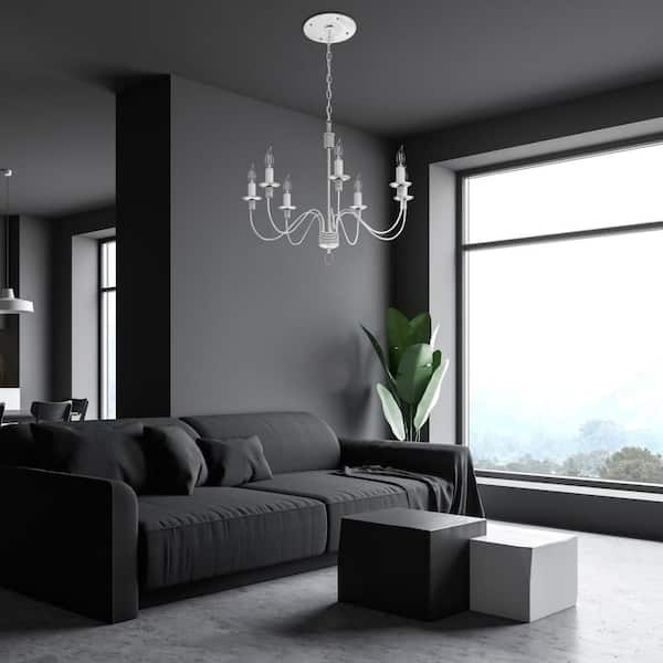 40-Watt Equivalent B10 E12 Candelabra Dim White Filament Clear Glass Chandelier LED Light Bulb Daylight 5000K (18-Pack)