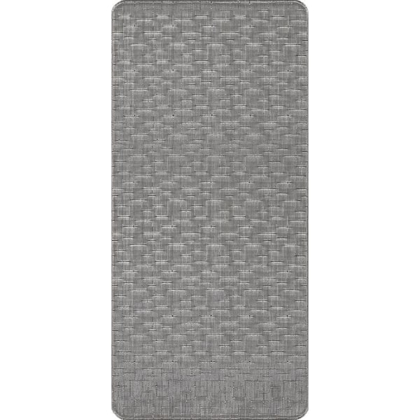 nuLOOM Casual Crosshatched Anti Fatigue Kitchen or Laundry Room Comfort Mat - Beige - 18x30 Inches