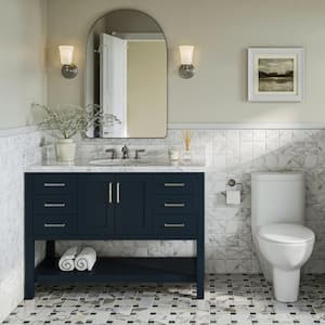 Magnolia 48 in. W x 21.5 in. D x 34.5 in. H Bath Vanity Cabinet without Top in Midnight Blue