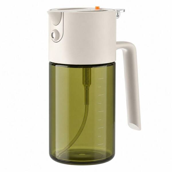 17 oz. Light-Blocking Oil Sprayer for Cooking with Sticker, Even Spray with Portion Control for Air Fryer, BBQ, White