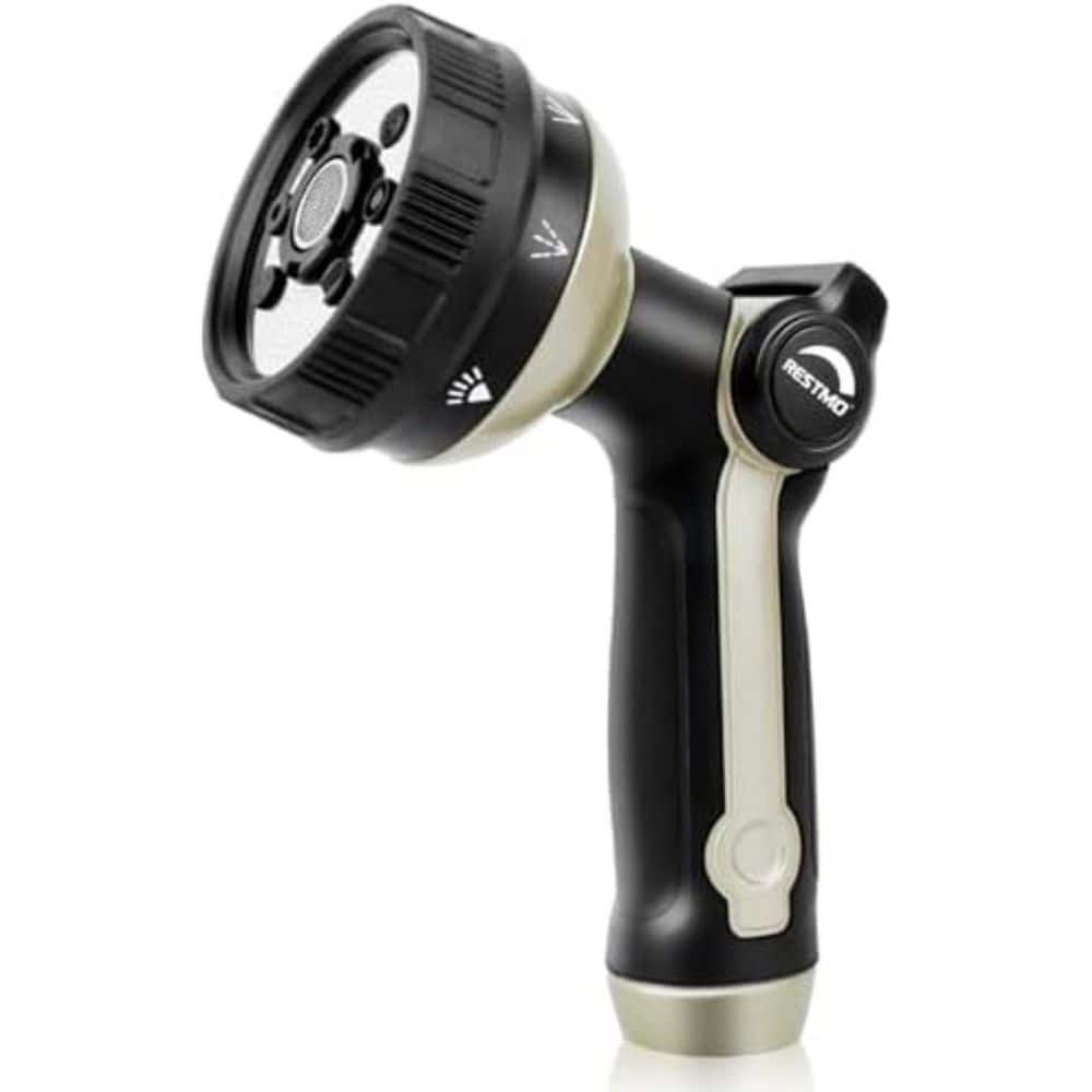 Full Shower Hose Nozzle Metal Spray for Garden Hose 8 Patterns Water Nozzle 7.7 in. price history on PriceWatchPro