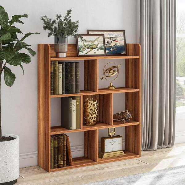 Solid wood cube shelves in walnut or oak - Nick James Design