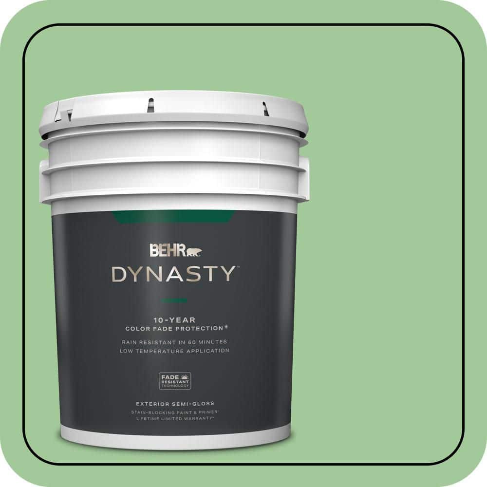 5 gal. #M390-4 Gingko Semi-Gloss Enamel Exterior Stain-Blocking Paint & Primer price history on PriceWatchPro