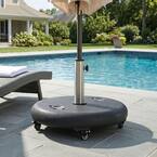 hayward 80 lbs concrete patio umbrella base in black 80lb Round – Outdoor Patio Umbrella Stand – still standing patio The US Weight 80 Pound Free Standing Umbrella Base is crafted with a high US Weight 80 lb Free