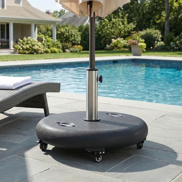 Hayward 88 lbs. Round Outdoor Patio Umbrella Base In Black