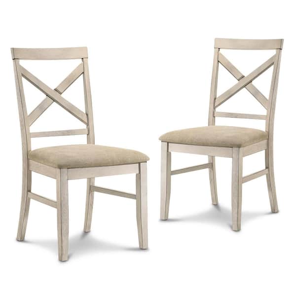 NEW CLASSIC HOME FURNISHINGS New Classic Furniture Somerset Vintage White Side Chair (Set of 2)
