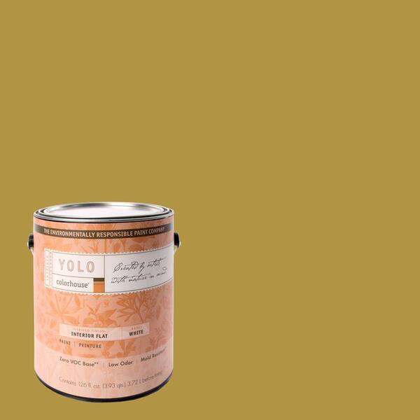 YOLO Colorhouse 1-gal. Beeswax .06 Flat Interior Paint-DISCONTINUED